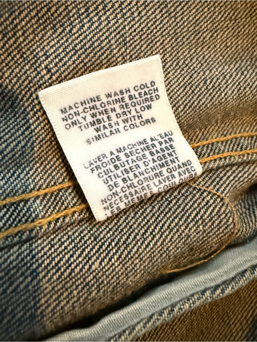 VTG Polo Jeans Company Ralph Lauren Trucker Jacket Dark Wash Denim Men’s Size S - Picture 7 of 16